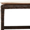 vidaXL - Tuinkrukken - 4 - st - met - kussens - 40x40x35 - cm - poly - rattan - bruin