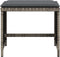 vidaXL - Tuinkrukken - 4 - st - met - kussens - 40x40x35 - cm - poly - rattan - grijs