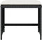 vidaXL - Tuinkrukken - 4 - st - met - kussens - 40x40x35 - cm - poly - rattan - zwart