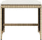 vidaXL - Tuinkrukken - 4 - st - met - kussens - 40x40x35 - cm - poly - rattan - beige