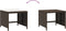vidaXL - Tuinkrukken - 4 - st - met - kussens - 40x40x35 - cm - poly - rattan - bruin