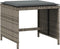 vidaXL - Tuinkrukken - 4 - st - met - kussens - 40x40x35 - cm - poly - rattan - grijs