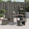 vidaXL - Tuinkrukken - 4 - st - met - kussens - 40x40x35 - cm - poly - rattan - grijs