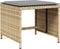 vidaXL - Tuinkrukken - 4 - st - met - kussens - 41x41x36 - cm - poly - rattan - beige