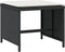 vidaXL - Tuinkrukken - 4 - st - met - kussens - 41x41x36 - cm - poly - rattan - zwart