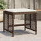 vidaXL - Tuinkrukken - 4 - st - met - kussens - 41x41x36 - cm - poly - rattan - bruin