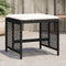 vidaXL - Tuinkrukken - 4 - st - met - kussens - 41x41x36 - cm - poly - rattan - zwart