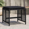vidaXL - Tuinkrukken - 4 - st - met - kussens - 41x41x36 - cm - poly - rattan - zwart