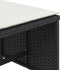 vidaXL - Tuinkrukken - 4 - st - met - kussens - 41x41x36 - cm - poly - rattan - zwart