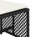 vidaXL - Tuinkrukken - 4 - st - met - kussens - 41x41x36 - cm - poly - rattan - zwart