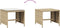 vidaXL - Tuinkrukken - 4 - st - met - kussens - 41x41x36 - cm - poly - rattan - beige