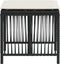 vidaXL - Tuinkrukken - 4 - st - met - kussens - 41x41x36 - cm - poly - rattan - zwart