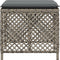 vidaXL - Tuinkrukken - 4 - st - met - kussens - 41x41x36 - cm - poly - rattan - grijs