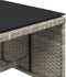 vidaXL - Tuinkrukken - 4 - st - met - kussens - 41x41x36 - cm - poly - rattan - lichtgrijs