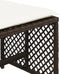 vidaXL - Tuinkrukken - 4 - st - met - kussens - 41x41x36 - cm - poly - rattan - bruin
