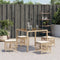 vidaXL - Tuinkrukken - 4 - st - met - kussens - 41x41x36 - cm - poly - rattan - beige