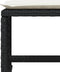 vidaXL - Tuinkrukken - 4 - st - met - kussens - 41x41x36 - cm - poly - rattan - zwart