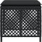 vidaXL - Tuinkrukken - 4 - st - met - kussens - 41x41x36 - cm - poly - rattan - zwart