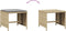 vidaXL - Tuinkrukken - 4 - st - met - kussens - 41x41x36 - cm - poly - rattan - beige