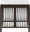 vidaXL - Tuinkrukken - 4 - st - met - kussens - 41x41x36 - cm - poly - rattan - bruin