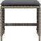 vidaXL - Tuinkrukken - 4 - st - met - kussens - 41x41x36 - cm - poly - rattan - grijs