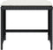 vidaXL - Tuinkrukken - 4 - st - met - kussens - 41x41x36 - cm - poly - rattan - zwart