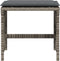 vidaXL - Tuinkrukken - 4 - st - met - kussens - 41x41x36 - cm - poly - rattan - grijs