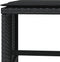 vidaXL - Tuinkrukken - 4 - st - met - kussens - 41x41x36 - cm - poly - rattan - zwart