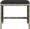 vidaXL - Tuinkrukken - 4 - st - met - kussens - 41x41x36 - cm - poly - rattan - lichtgrijs