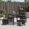 vidaXL - Tuinkrukken - 4 - st - met - kussens - 41x41x36 - cm - poly - rattan - zwart