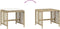 vidaXL - Tuinkrukken - 4 - st - met - kussens - 41x41x36 - cm - poly - rattan - beige