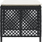 vidaXL - Tuinkrukken - 4 - st - met - kussens - 41x41x36 - cm - poly - rattan - zwart