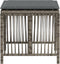 vidaXL - Tuinkrukken - 4 - st - met - kussens - 41x41x36 - cm - poly - rattan - grijs