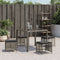 vidaXL - Tuinkrukken - 4 - st - met - kussens - 41x41x36 - cm - poly - rattan - grijs