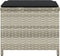 vidaXL - Tuinkrukken - 4 - st - met - kussens - 41x41x36 - cm - poly - rattan - lichtgrijs