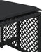 vidaXL - Tuinkrukken - 4 - st - met - kussens - 41x41x36 - cm - poly - rattan - zwart