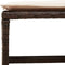vidaXL - Tuinkrukken - 4 - st - met - kussens - 41x41x36 - cm - poly - rattan - bruin