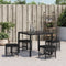 vidaXL - Tuinkrukken - 4 - st - met - kussens - 41x41x36 - cm - poly - rattan - zwart