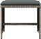vidaXL - Tuinkrukken - 4 - st - met - kussens - 41x41x36 - cm - poly - rattan - grijs
