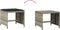 vidaXL - Tuinkrukken - 4 - st - met - kussens - 41x41x36 - cm - poly - rattan - lichtgrijs
