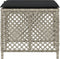 vidaXL - Tuinkrukken - 4 - st - met - kussens - 41x41x36 - cm - poly - rattan - lichtgrijs