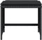 vidaXL - Tuinkrukken - 4 - st - met - kussens - 41x41x36 - cm - poly - rattan - zwart