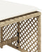 vidaXL - Tuinkrukken - 4 - st - met - kussens - 41x41x36 - cm - poly - rattan - beige