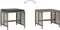 vidaXL - Tuinkrukken - 4 - st - met - kussens - 41x41x36 - cm - poly - rattan - grijs