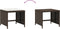 vidaXL - Tuinkrukken - 4 - st - met - kussens - 41x41x36 - cm - poly - rattan - bruin