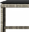 vidaXL - Tuinkrukken - 4 - st - met - kussens - 41x41x36 - cm - poly - rattan - lichtgrijs
