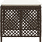 vidaXL - Tuinkrukken - 4 - st - met - kussens - 41x41x36 - cm - poly - rattan - bruin