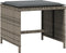 vidaXL - Tuinkrukken - 4 - st - met - kussens - 41x41x36 - cm - poly - rattan - grijs