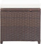 vidaXL - Tuinkrukken - 4 - st - met - kussens - poly - rattan - bruin