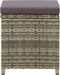 vidaXL - Tuinkrukken - 4 - st - met - kussens - poly - rattan - grijs
